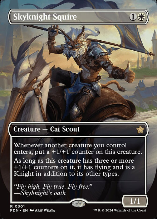 Skyknight Squire - Borderless - Inverted (Foil)