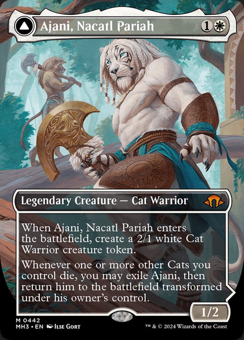 Ajani, Nacatl Pariah // Ajani, Nacatl Avenger - Borderless