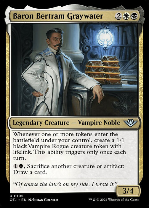 Baron Bertram Graywater - Legendary (Foil)