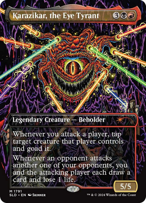 Karazikar, the Eye Tyrant - Borderless - Legendary (Foil)