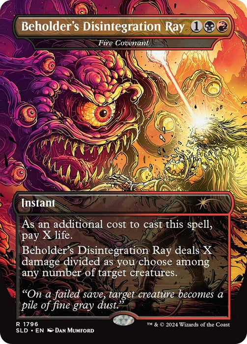 Beholder's Disintegration Ray - Fire Covenant - Borderless