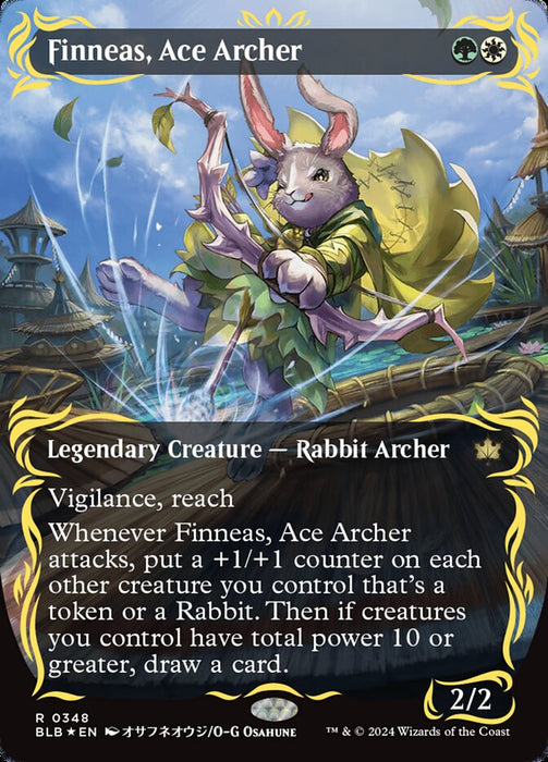 Finneas, Ace Archer - Borderless - Legendary- Showcase (Foil)