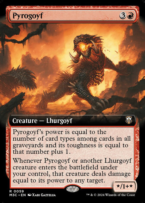 Pyrogoyf - Extended Art (Foil)