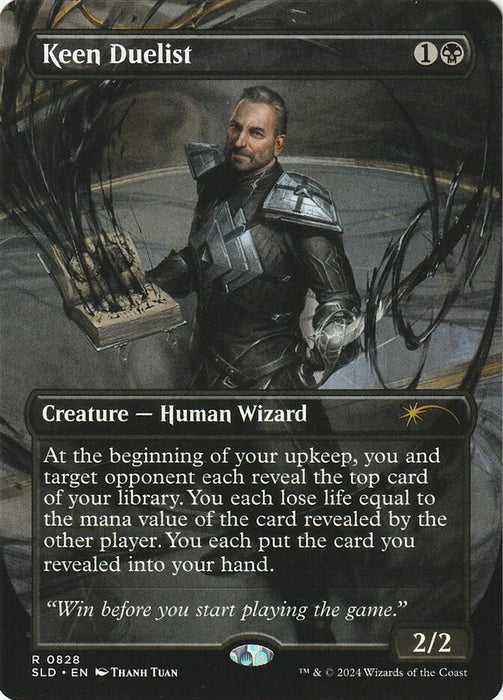 Keen Duelist - Borderless - Full Art - Inverted (Foil)