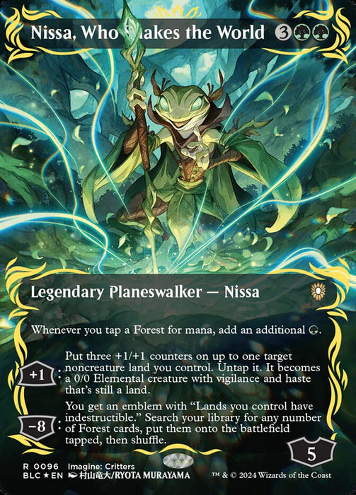 Nissa, Who Shakes the World - Borderless (Foil)