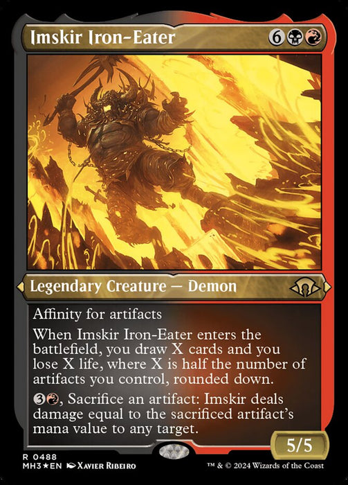 Imskir Iron-Eater - Legendary- Inverted- Etched (Etched Foil)