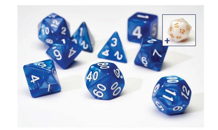 Sirius Dice - Dice Set - Pearl Blue Acrylic