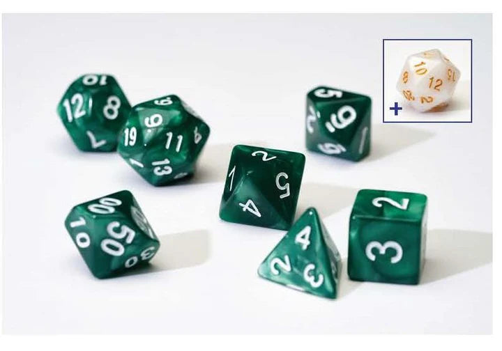 Sirius Dice - Dice Set - Pearl Green Acrylic