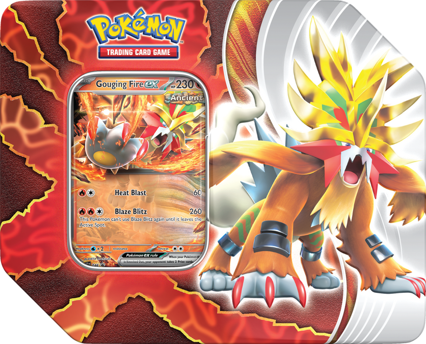 Pokémon TCG: Paradox Destinies Tin - Gouging Fire ex