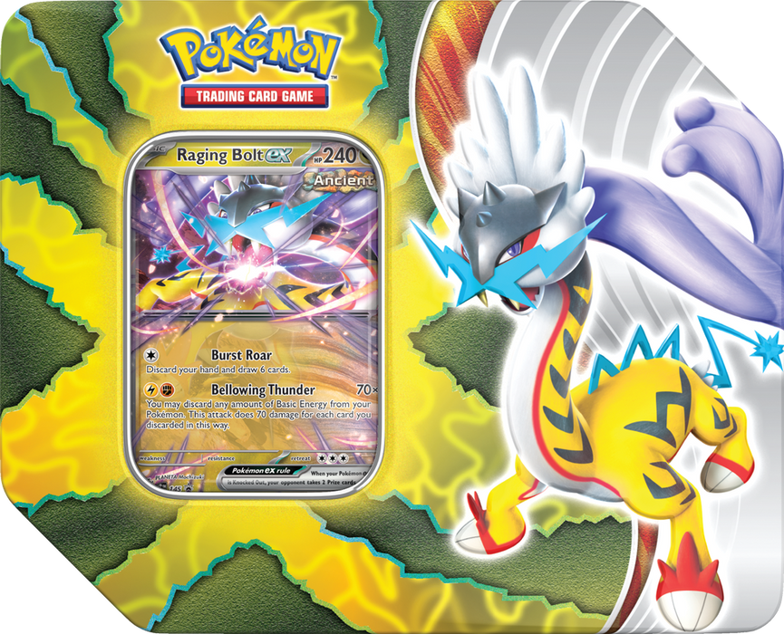 Pokémon TCG: Paradox Destinies Tin - Raging Bolt ex