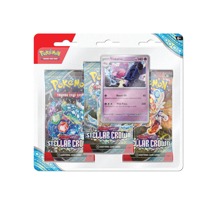 Pokémon TCG: Scarlet & Violet Stellar Crown Blister Pack - Three Boosters