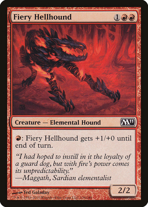 Fiery Hellhound  (Foil)