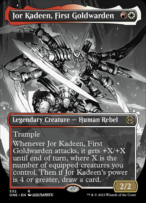 Jor Kadeen, First Goldwarden - Borderless - Showcase- Legendary- Inverted