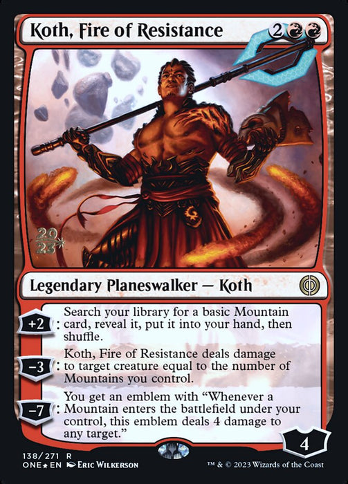 Koth, Fire of Resistance (Foil)