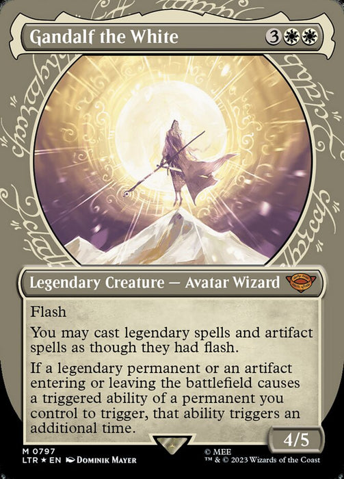 Gandalf the White - Borderless - Showcase- Legendary (Foil)