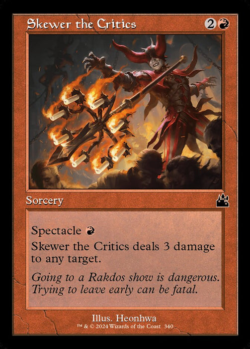 Skewer the Critics - Retro Frame (Foil)