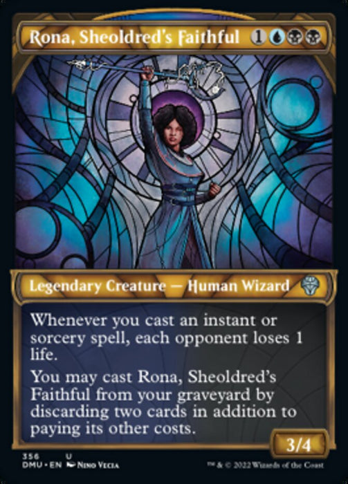 Rona, Sheoldred's Faithful - Showcase- Legendary- Textured (Foil)