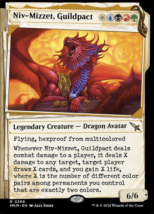 Niv-Mizzet, Guildpact - Showcase- Legendary (Foil)