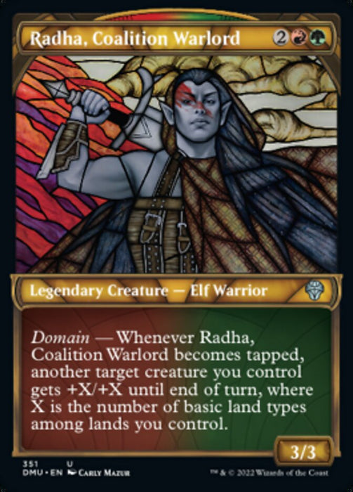 Radha, Coalition Warlord - Showcase- Legendary- Textured (Foil)