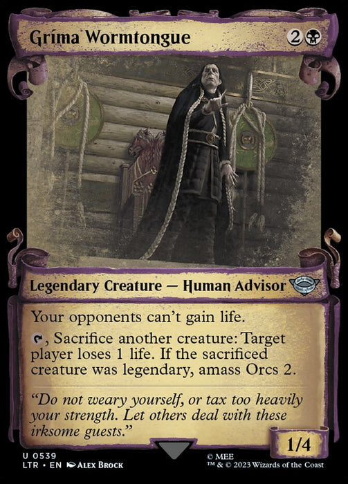 Gríma Wormtongue - Showcase- Legendary (Foil)