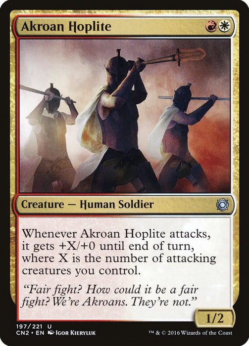 Akroan Hoplite (feuille)