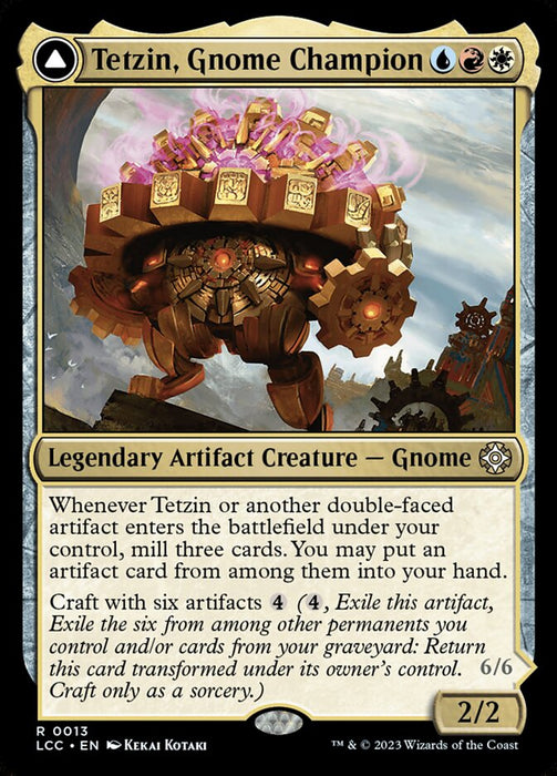 Tetzin, Gnome Champion // The Golden-Gear Colossus - Legendary