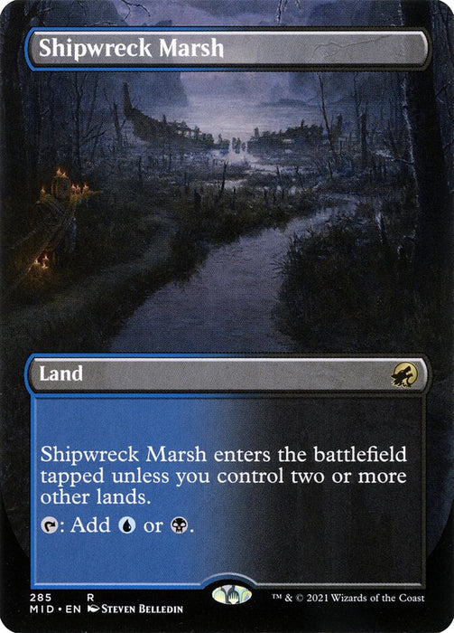 Shipwreck Marsh - Borderless  - Inverted