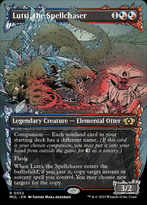 Lutri, the Spellchaser - Borderless - Legendary- Showcase- Inverted (Foil)