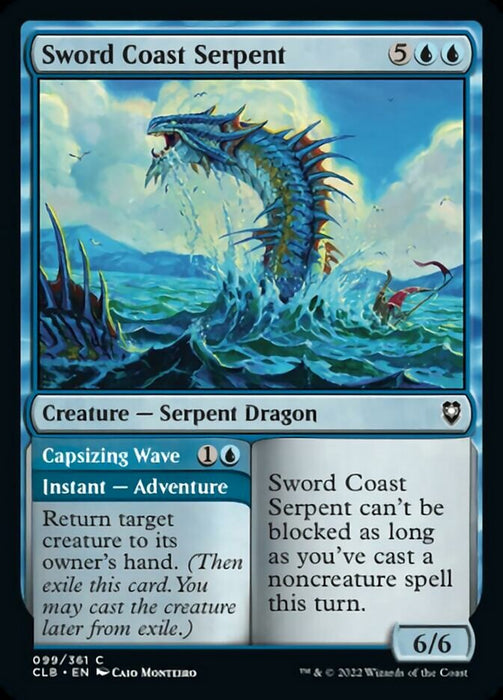 Sword Coast Serpent // Capsizing Wave  (Foil)