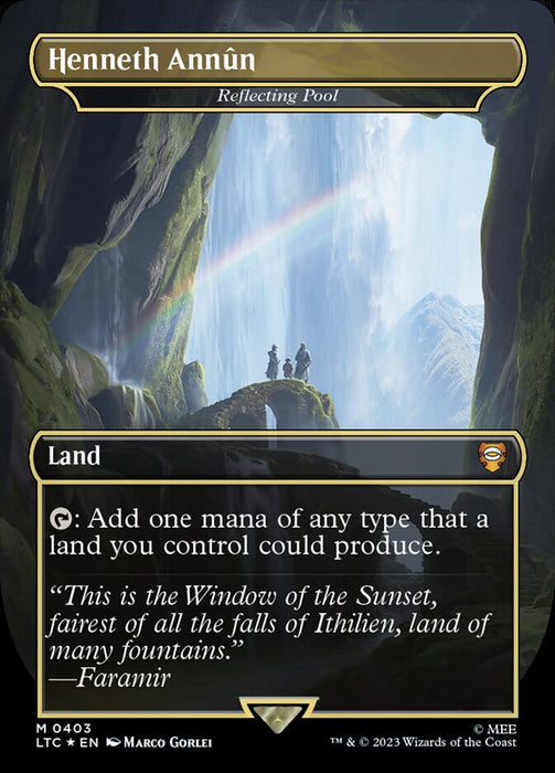 Henneth Annûn - Reflecting Pool - Borderless - Inverted (Foil)