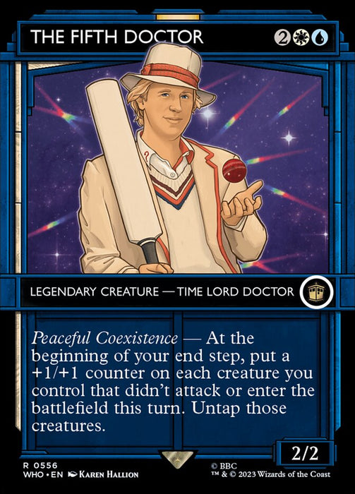 The Fifth Doctor - Borderless - Showcase- Legendary- Inverted