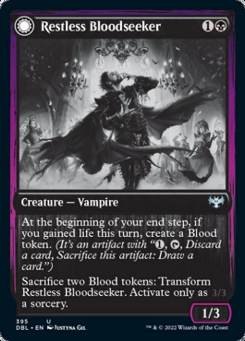 Restless Bloodseeker // Bloodsoaked Reveler  - Inverted (Foil)