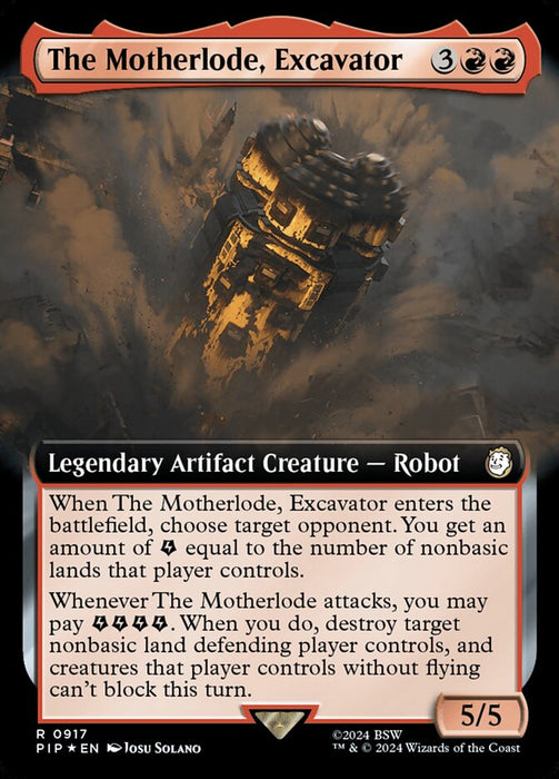 The Motherlode, Excavator - Legendary- Extended Art (Foil)