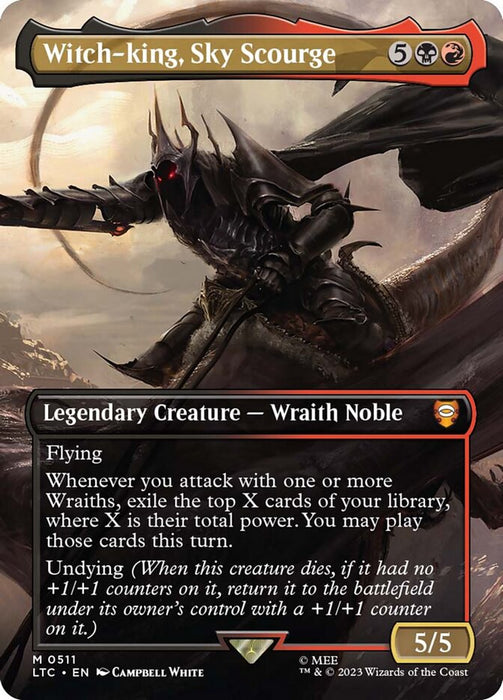 Witch-king, Sky Scourge - Borderless - Legendary- Inverted