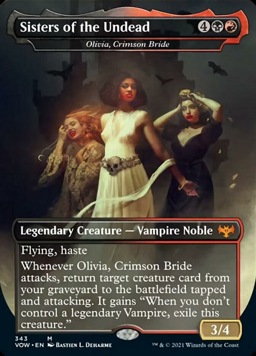 Sisters of the Undead - Olivia, Crimson Bride - Borderless  - Legendary