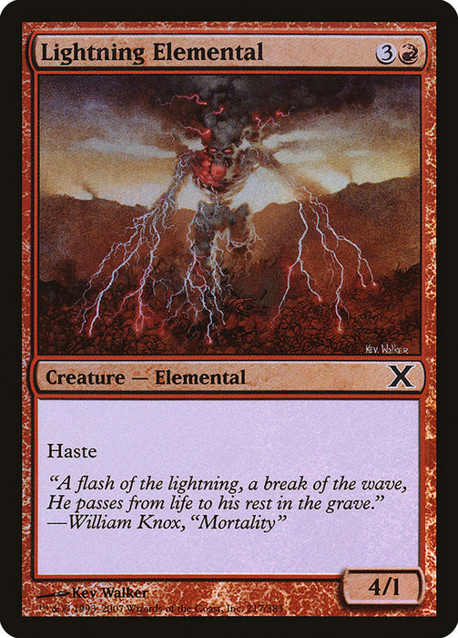 Lightning Elemental  (Foil)