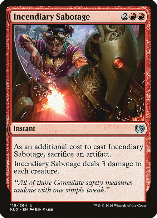 Incendiary Sabotage  (Foil)