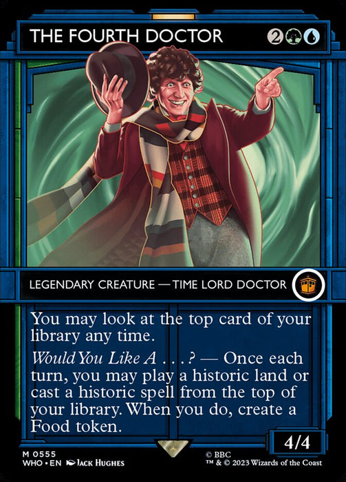 The Fourth Doctor - Borderless - Showcase- Legendary- Inverted (Foil)