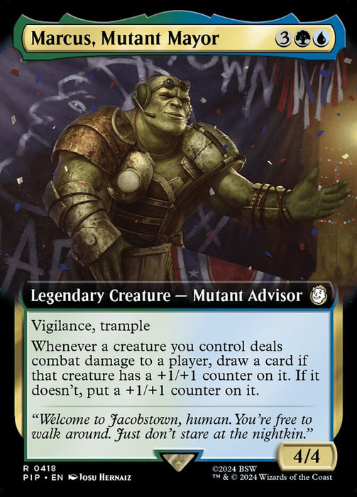 Marcus, Mutant Mayor - Legendary- Extended Art