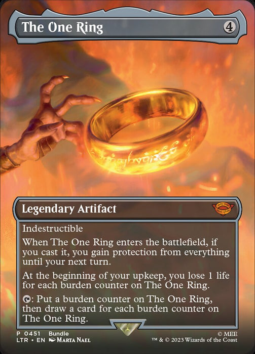 The One Ring - Borderless - Full Art - Legendary- Inverted (Foil)