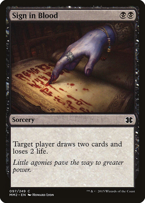 Sign in Blood  (Foil)