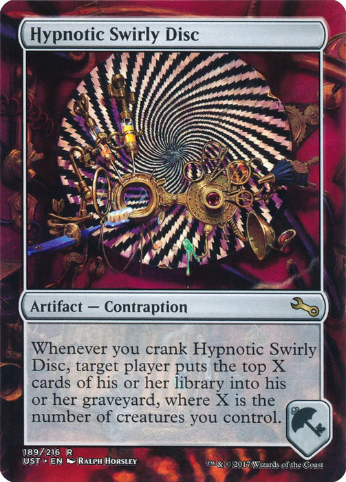 Hypnotic Swirly Disc - Borderless