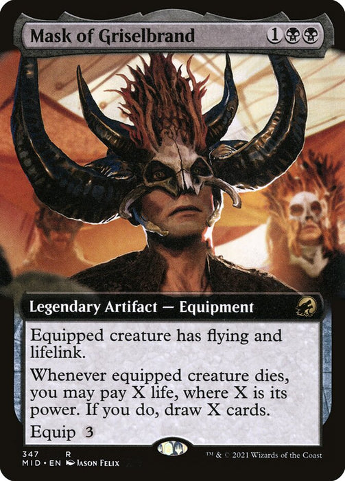 Mask of Griselbrand  - Legendary - Extended Art (Foil)