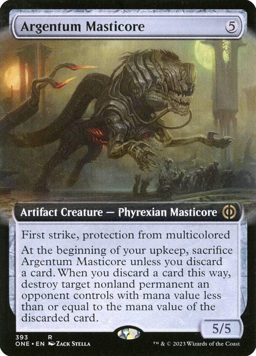 Argentum Masticore - Extended Art (Foil)