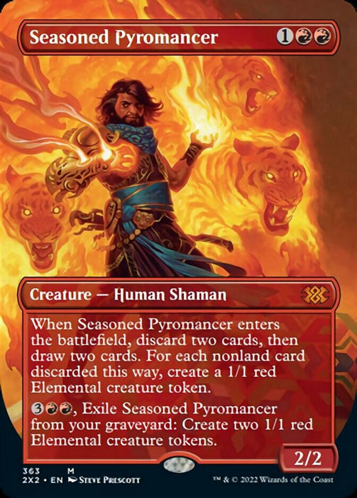 Seasoned Pyromancer - Borderless  - Inverted (Foil)