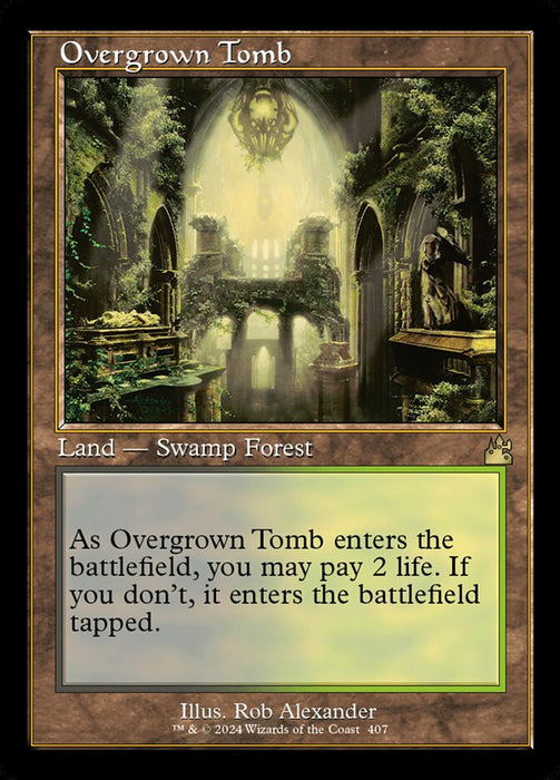 Overgrown Tomb - Retro Frame