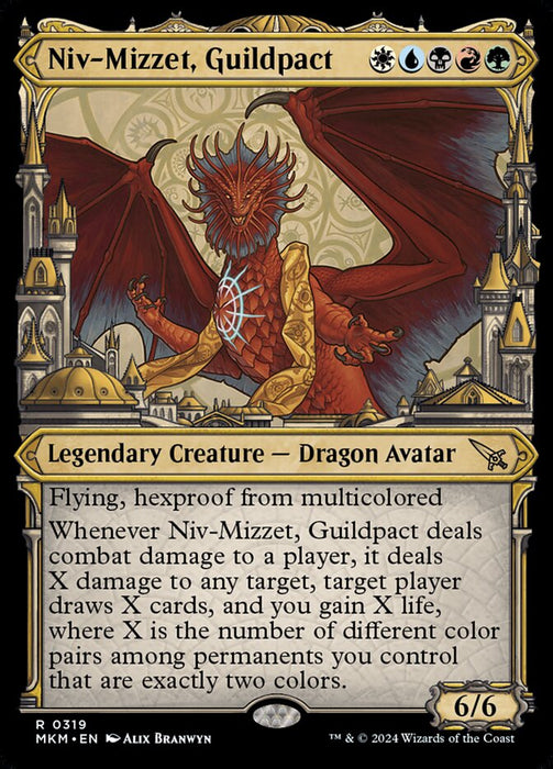 Niv-Mizzet, Guildpact - Showcase- Legendary