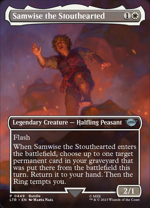 Samwise the Stouthearted - Borderless - Full Art - Legendary- Inverted