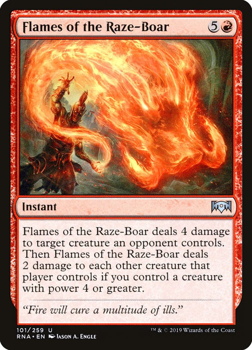 Flames of the Raze-Boar  (Foil)