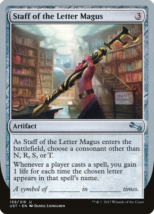 Staff of the Letter Magus  (Foil)